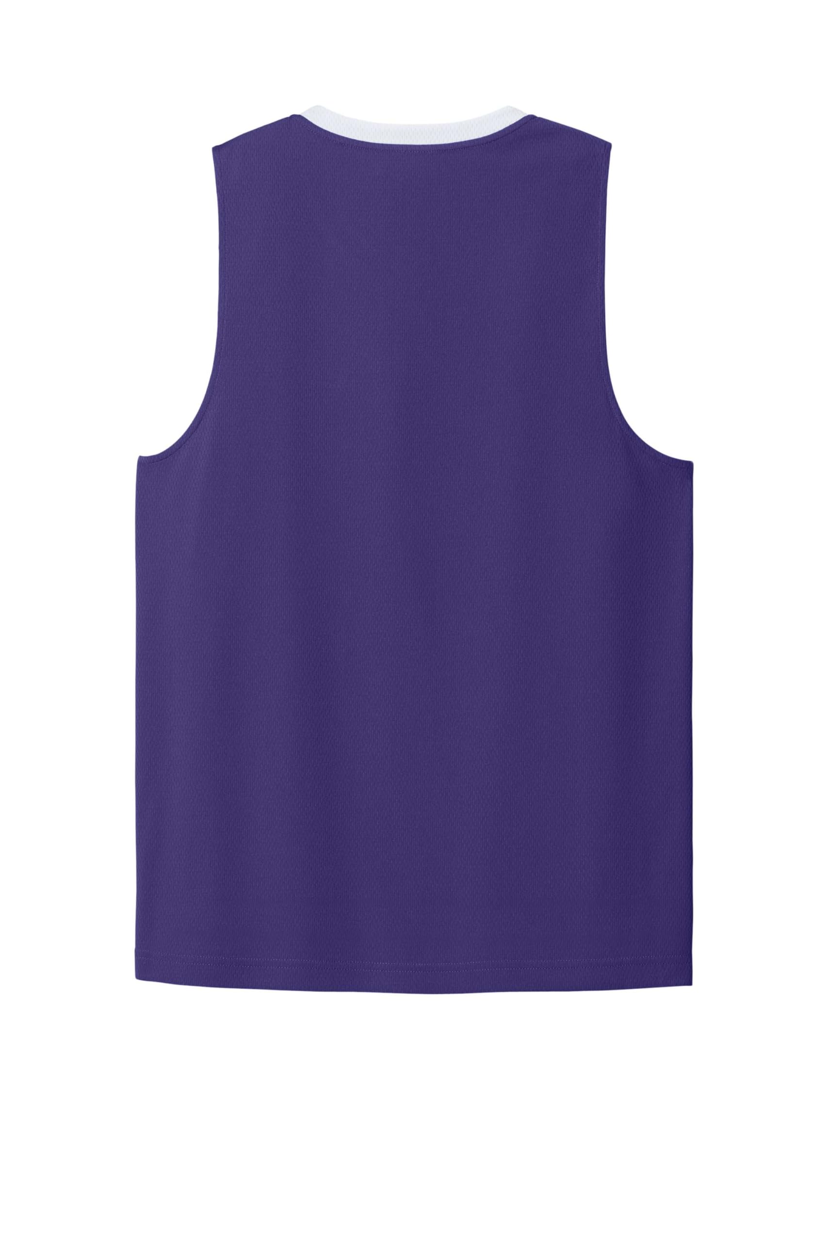 SPORT-TEK Rival Basketball Rev Jersey - ST900 - Purple/White - 4XL