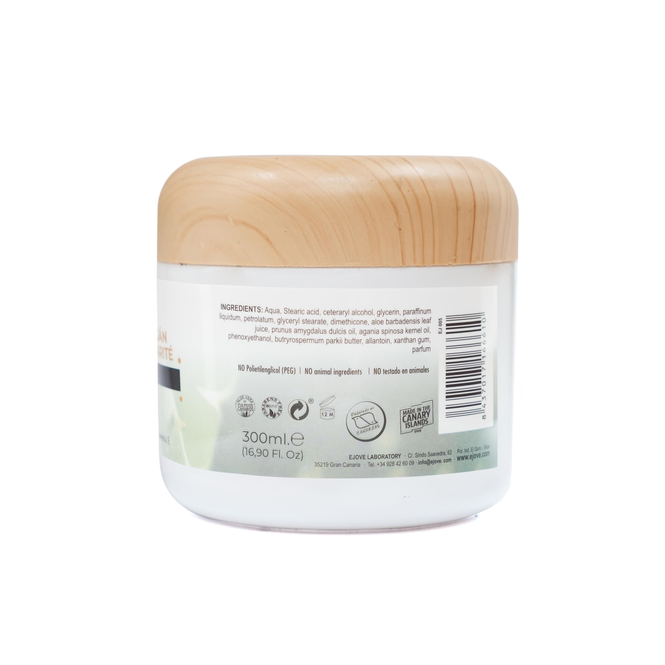 Ejove - Krem nawilżający do twarzy i ciała dla kobiet - Organiczne czyste masło shea - Aloes Vera - Olejek migdałowy - Arganowy - Krem przeciwstresowy - Masło Shea z witaminą E