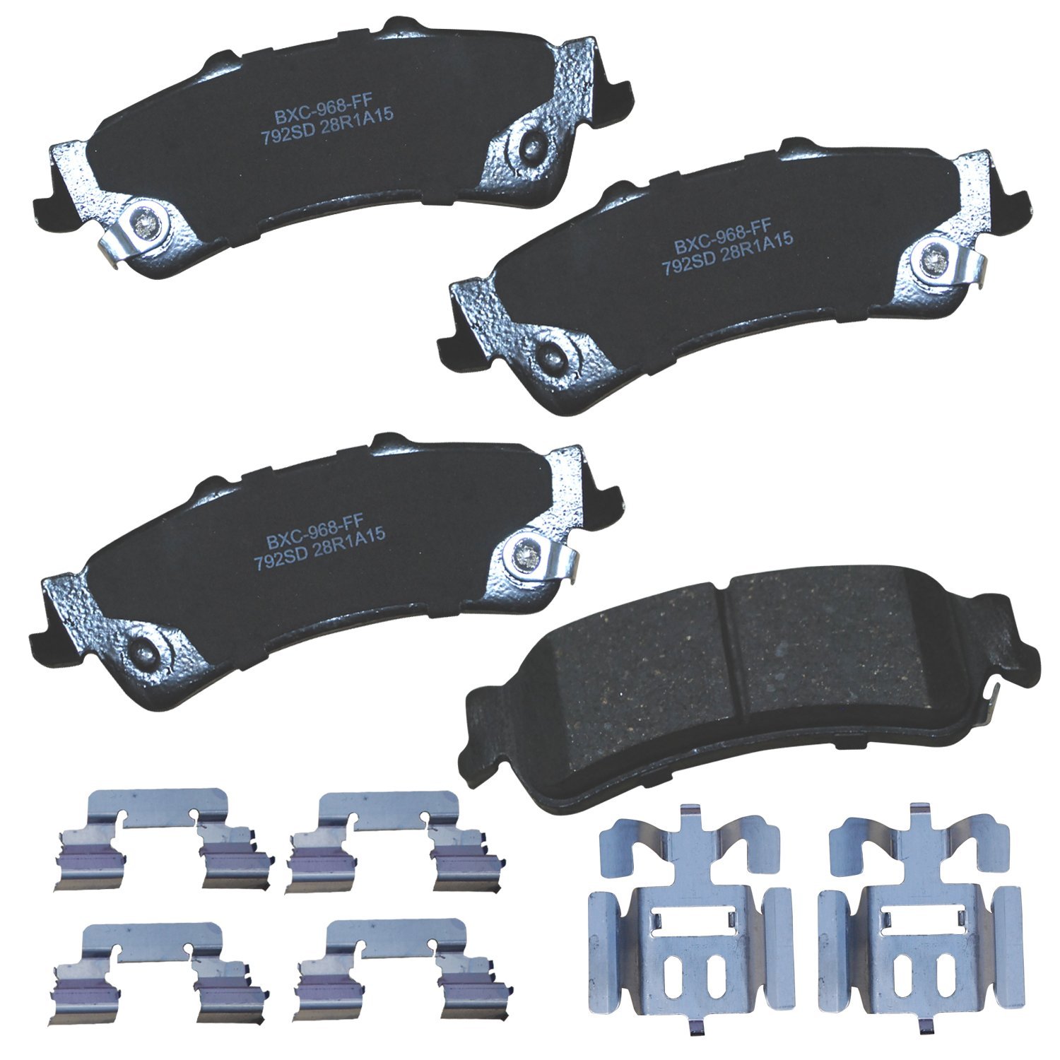 Bendix Premium SBC792SD Ceramic Rear Brake Pads for Select Models Cadillac DeVille, DTS, Chevrolet Astro, Silverado 1500, 1500 Classic, Suburban Tahoe, GMC Safari, Sierra Yukon, Yukon XL