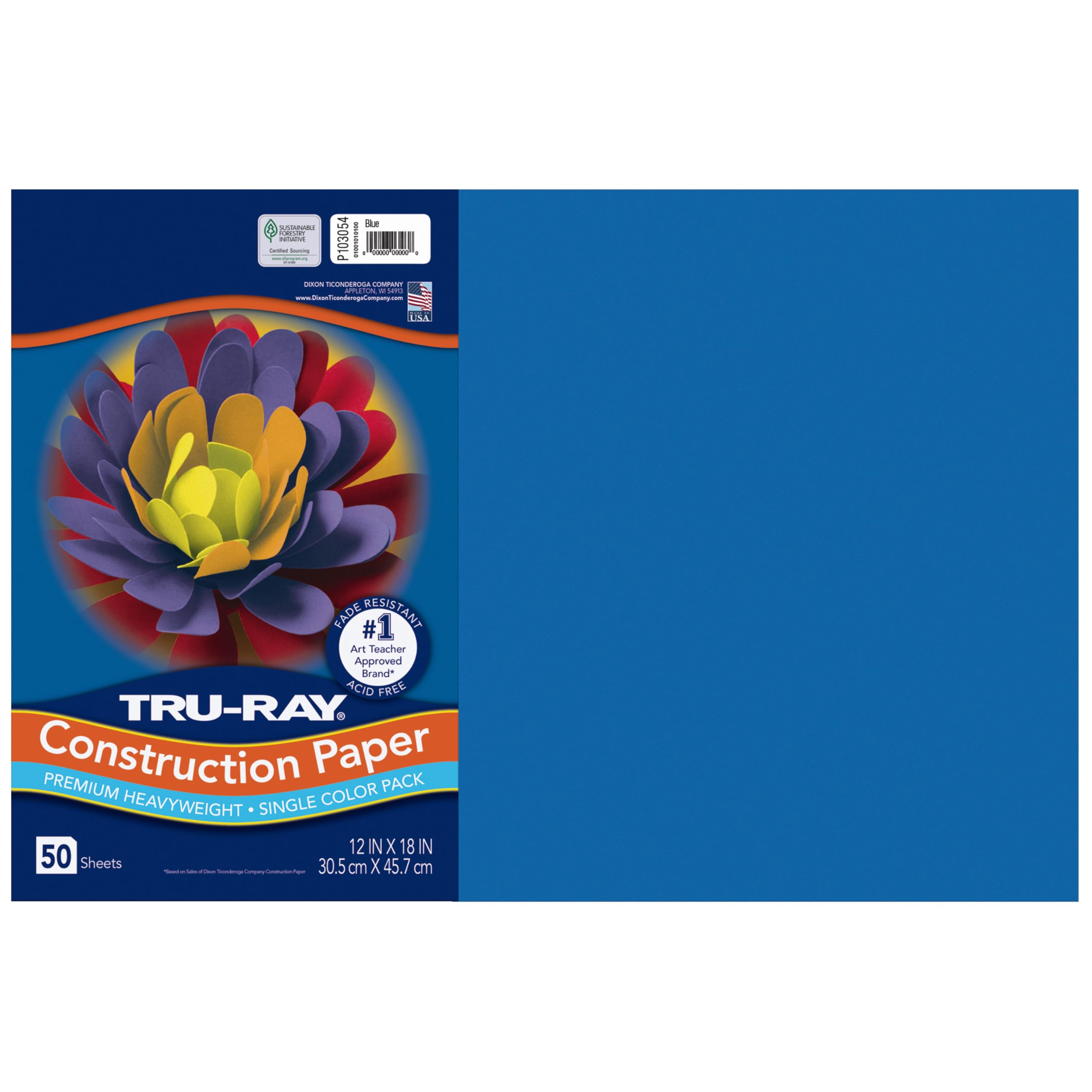 BONHEUR Papier　1223 BONHEUR Papier 1223 Tru-Ray Sulphite Construction Paper, 12