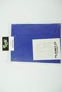 Spaz Stix M06028 Flames #28 Prime Paint Mask, 1/8th-1/12th Scale