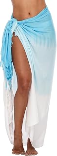 SHU-SHI - Pareo para mujer - Diseño varios tonos de colores desteñidos