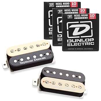 Seymour Duncan 11108-49-Z Pearly Gates Zebra Pickup Set w/ 3