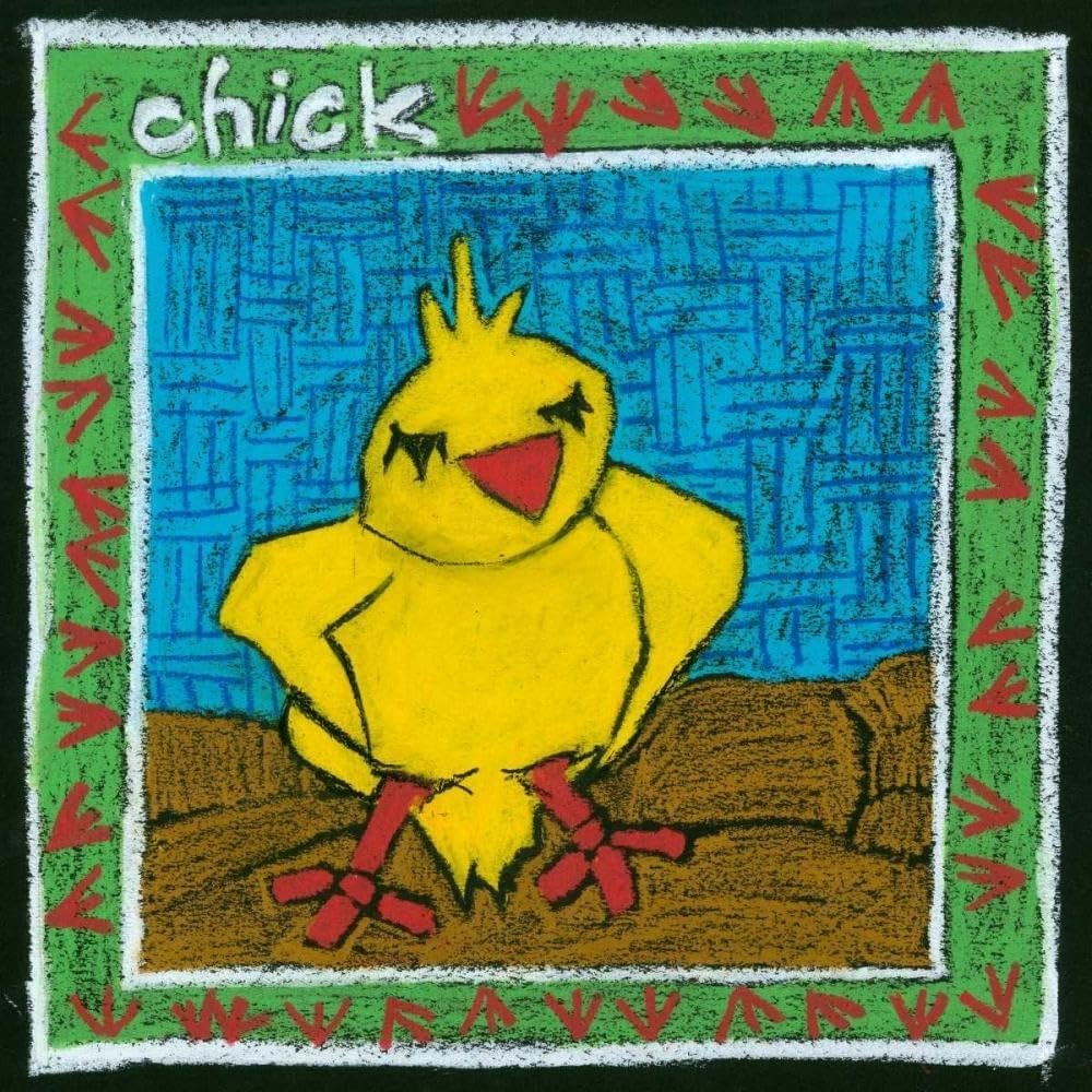 ArtDirect Whimsical Chick Unframed Art Print Giclee Poster by L. Choate - Ready for Framing with Customization Sizes 8x8, 11x11, 16x16, 24x24, 36x36, and 48x48 Inches
