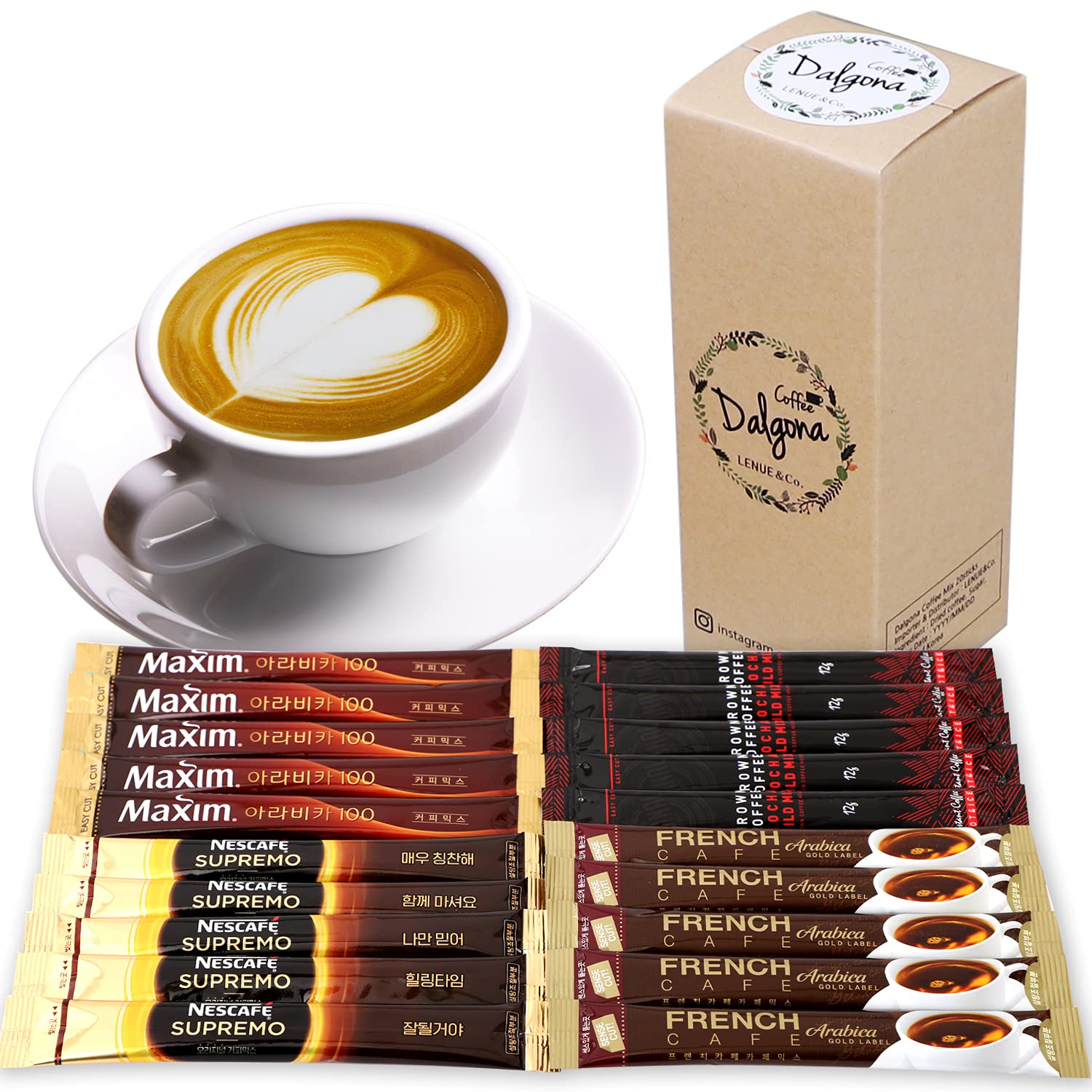 Buy Premium Arabica Coffee Selection Korean 3 in 1 Instant Coffee