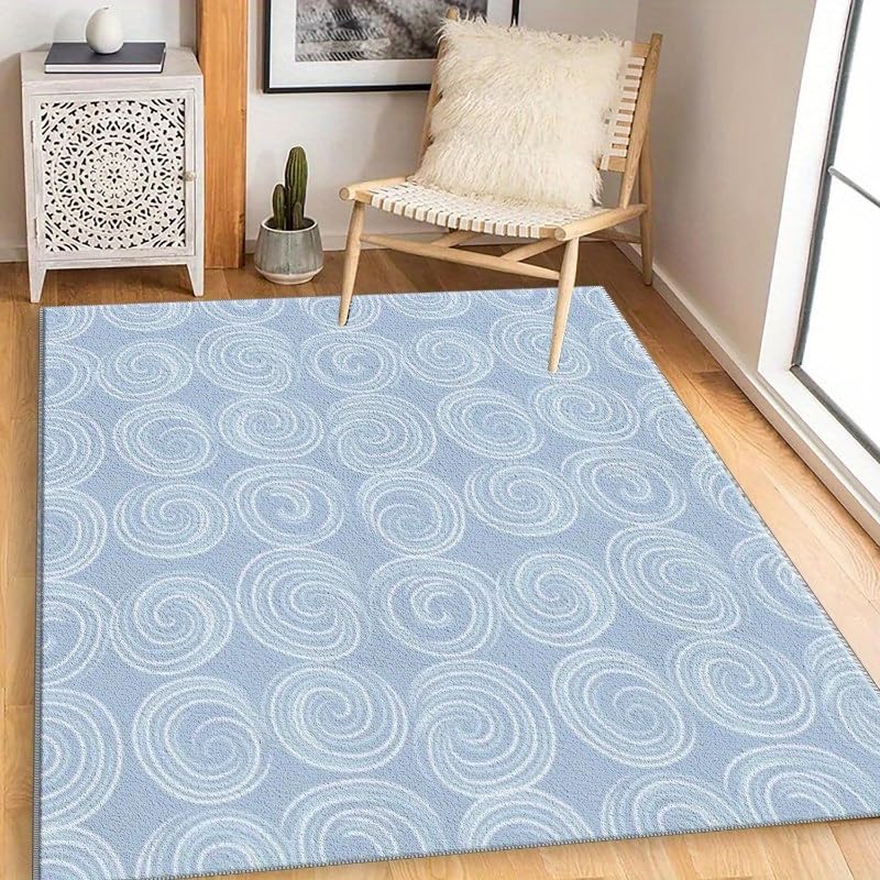 Tapis de chambre bleu ciel pour créer un cocon moderne
