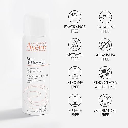 Vista 13 de Avène Thermal Spring Water, Soothing Calming Facial Mist Spray for Sensitive Skin, Soothes, Softens + Calms Skin, Formulated with Mineral &