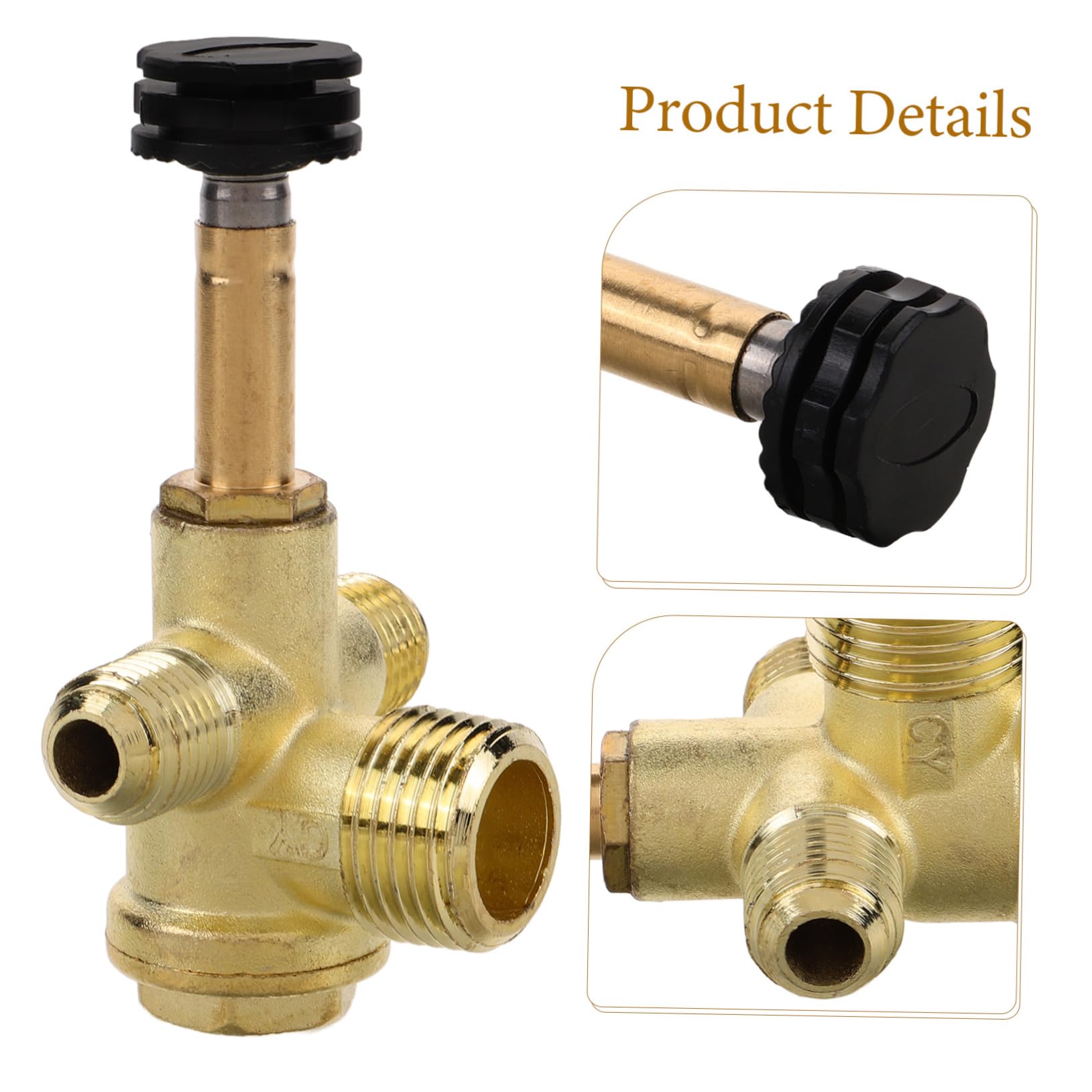 OSALADI Test Valve 4 Air Compressor Accessories Air Compressor Check Valve Air Compressor Attachments Pneumatic Accessories Safety Valve Air Valve Compressor Replacement Parts - Image 4