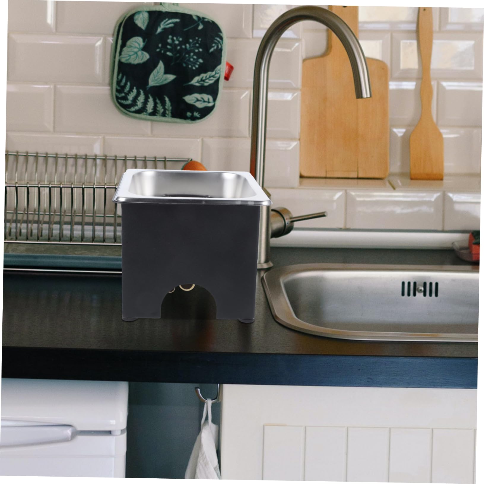 Artibetter Enjuagadora Limpieza Rápida y Completa de Vasos y Botellas de Acero Inoxidable Incluye Silicona y Manguera para Instalación para Bar y Restaurante