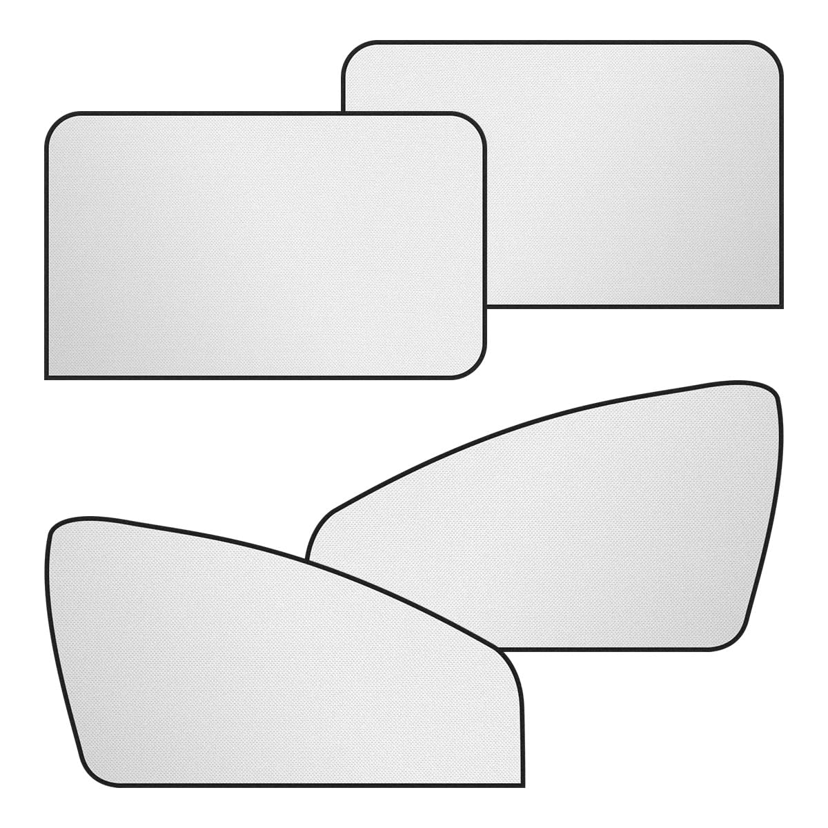 View 1 of [MISSING METAL WIRE] UHANBUT Magnetic Car Window Sun Shade (4PCS)