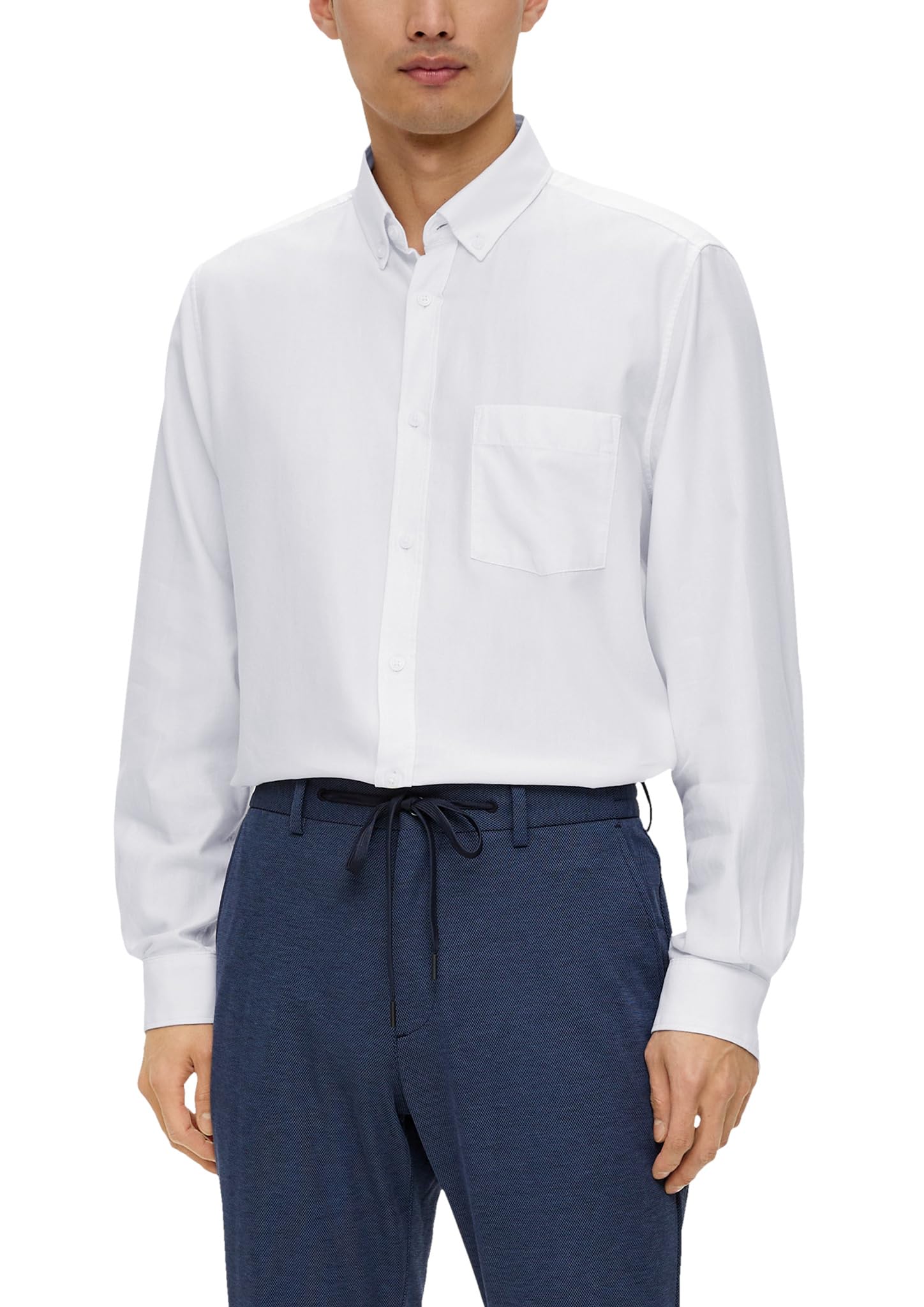 s.Oliver Hemd mit Button-Down Kragen, Regular Fit
