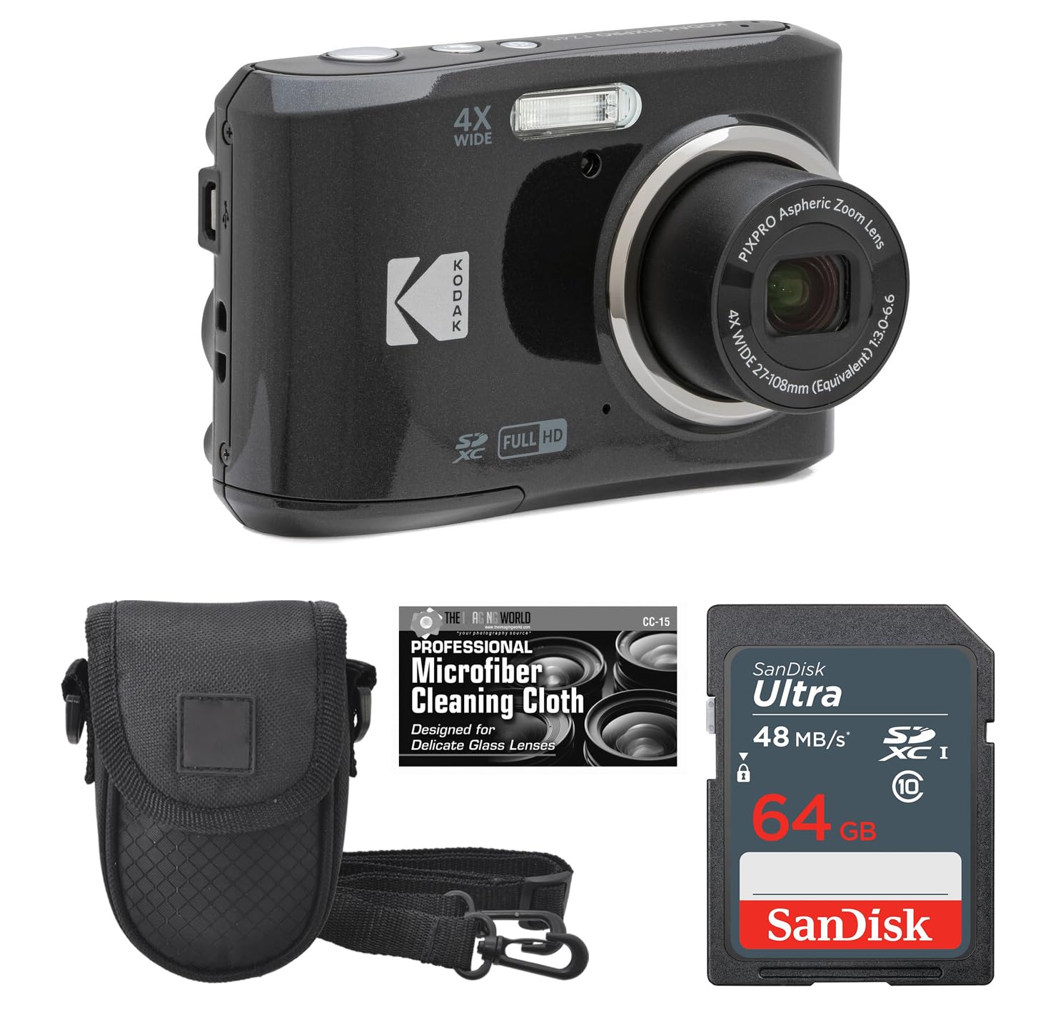 Amazon | Kodak PIXPRO FZ45 16MP デジタルカメラ4倍光学ズーム27mm