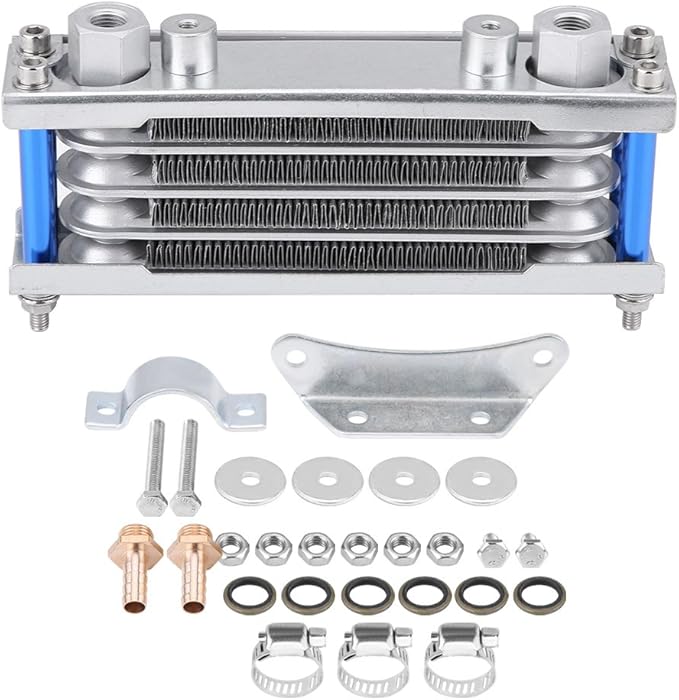 Universal Engine Oil Cooler Kit Motorcycle Oil Cooler Cooling Radiator