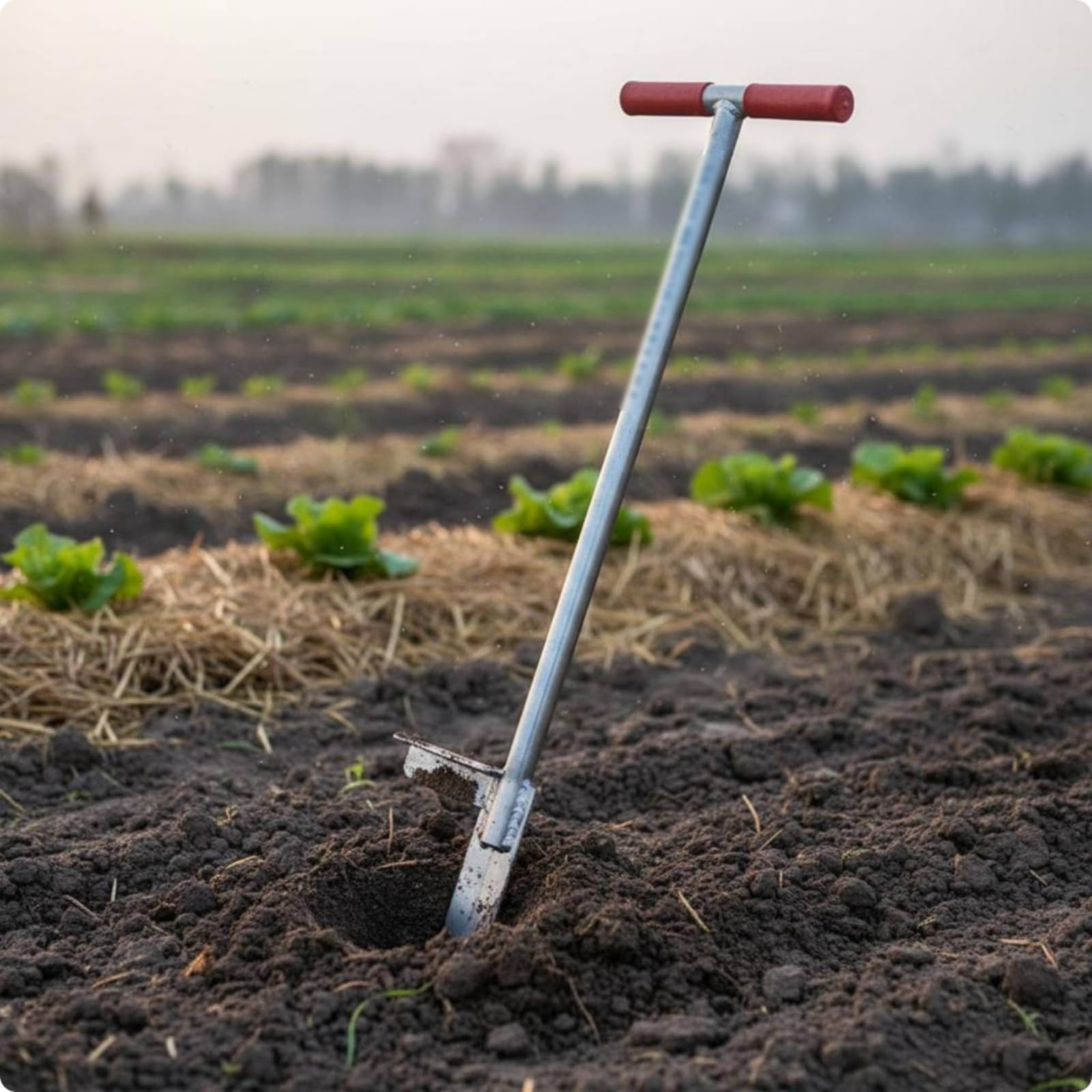 Unkrautstecher Gartenwerkzeug Hand Jäter Unkrautentferner mit Langem Stiel T Griff Metallklinge Hebeltritt Rückenschonend für Gartenarbeit Rasen Kanten