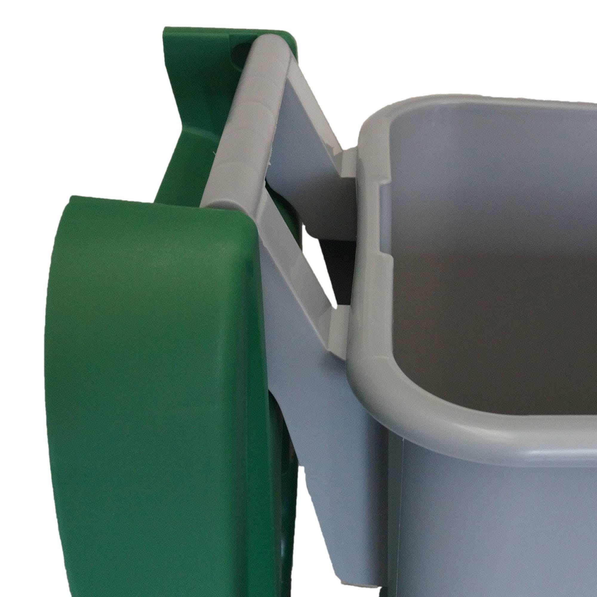 WELL HOME MOBILIARIO & DECORACIÓN Contenedor Abierto 85L Azul H.76cm + Rollo 10 bolsas de basura 100L