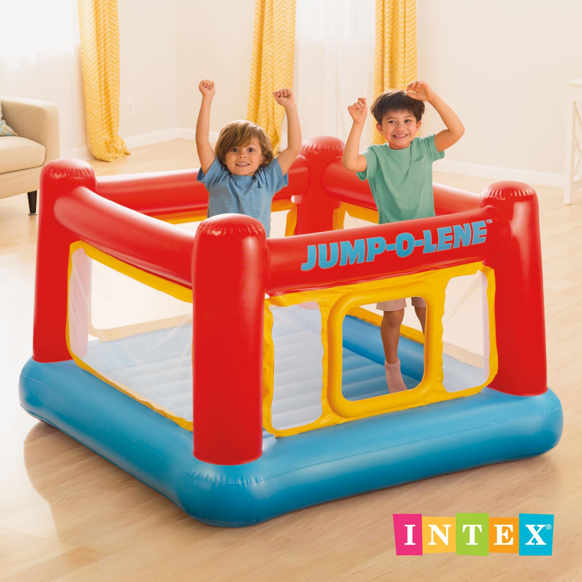 Intex 48260 Saltador Hinchable, 174 x 112 x 174 cm para niños de 3-6 años