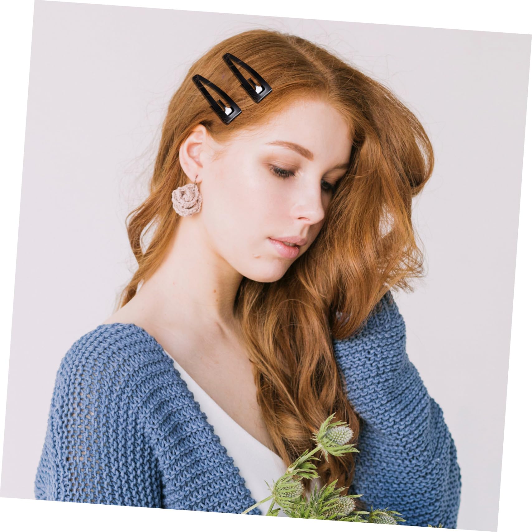 40 Pinces à Cheveux Métalliques, Clips pour Frange et Cheveux Courts
