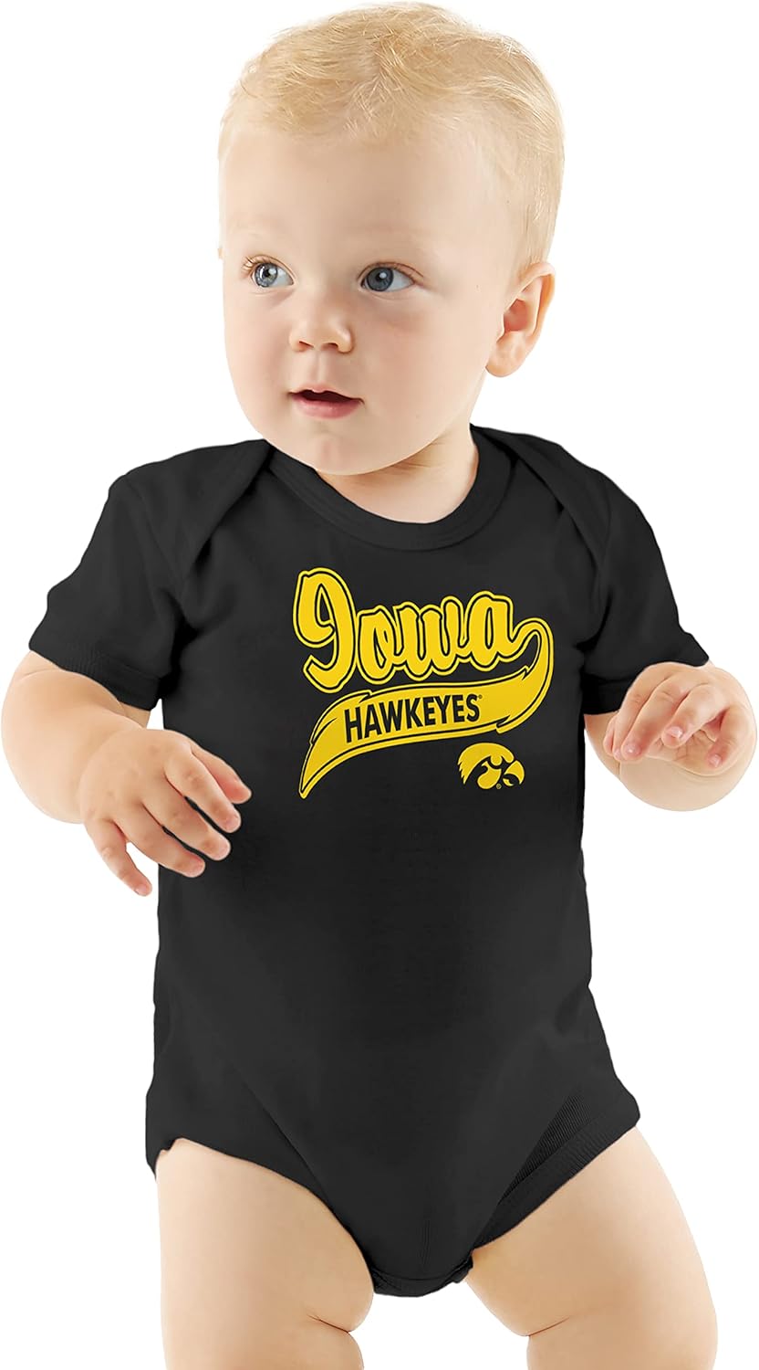 Little King NCAA Short Sleeve Romper-Varsity Logo-100% Soft Cotton -Sizes 0-3M 6M 12M 18M