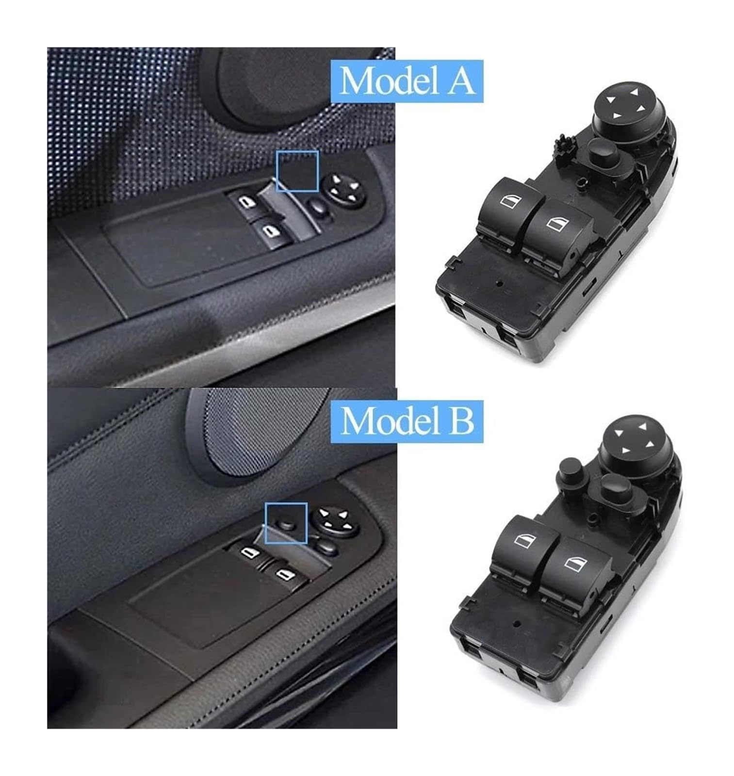 Per BMW Serie 1 3 E88 M3 E92 Coupe 2008-2014 Pulsante Interruttore Alzacristalli Elettrico Auto Interruttori Alimentazione Interruttore Alzavetri(Small Switch)