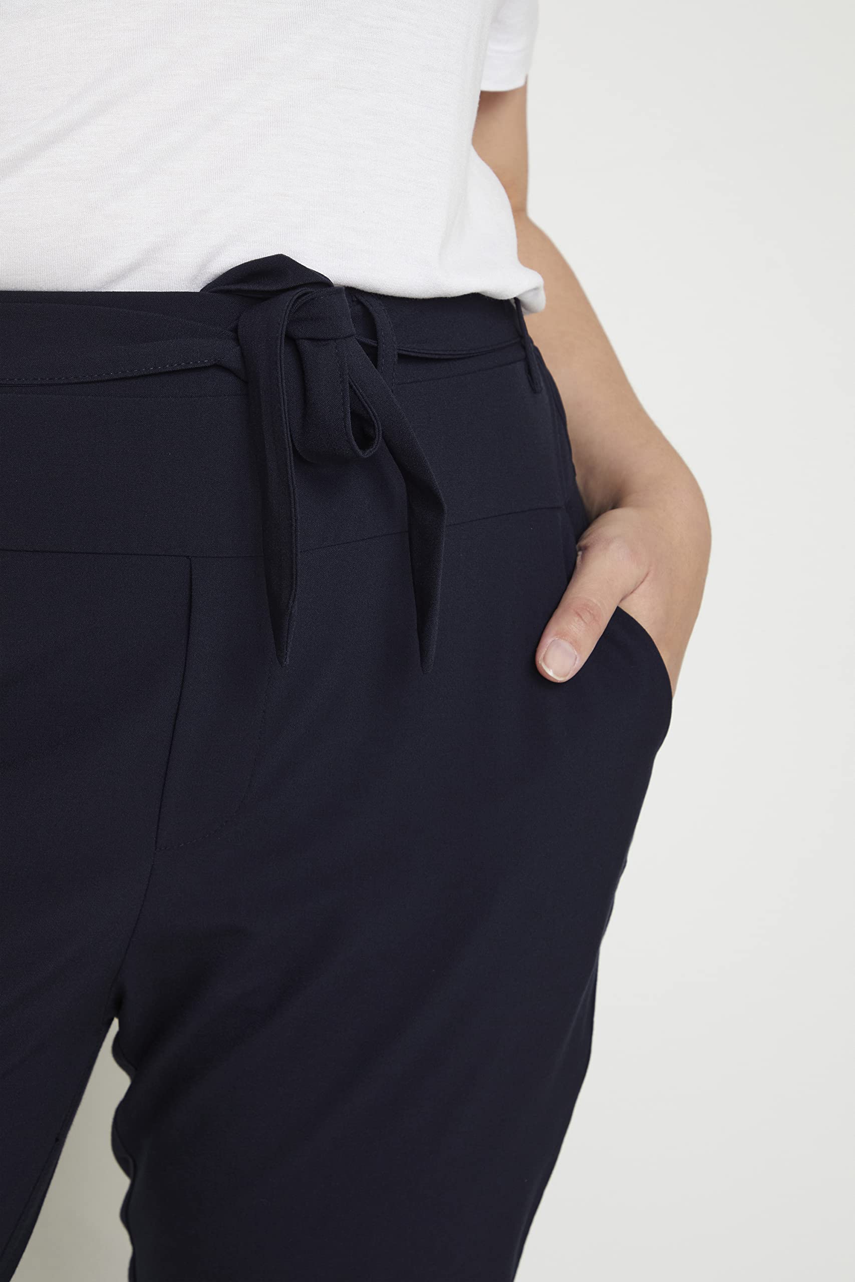 Kaffe Curve Kcjia Belt Pants Pantalones para Mujer