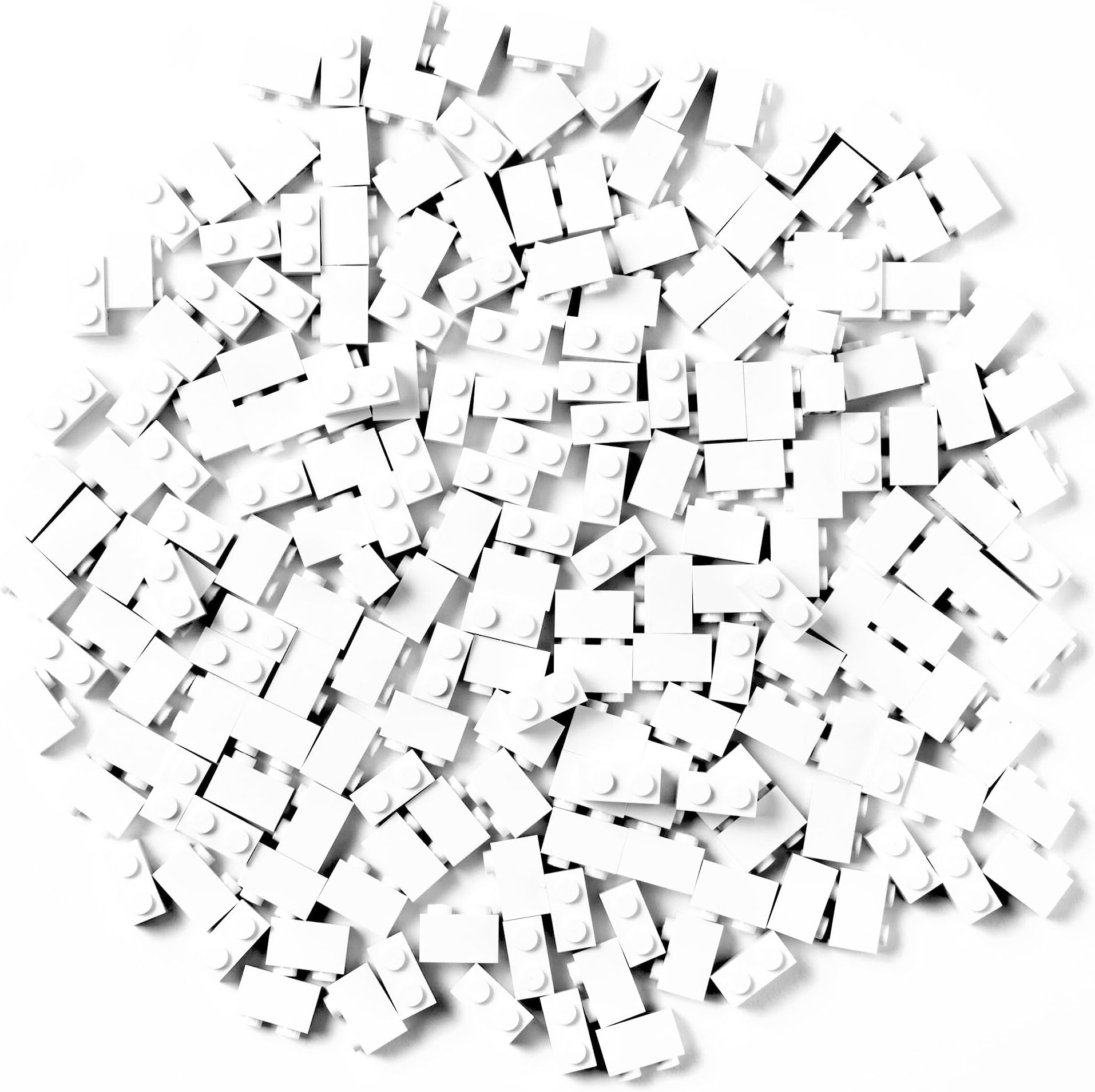 Strictly BriksCompatible with Lego Classic Bricks Starter Kit, White, 192 Pieces, 1x2 Inches, Building Creative Play Gift Set for Ages 3 and Up, 100% Compatible with All Major Brick Brands