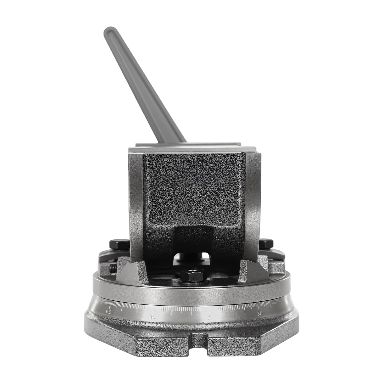 Morsa da banco standard 100 mm, Morsa per trapano a colonna inclinabile, professionale morsa a pinza angolare inclinabile, apertura 80 mm, precisione 0,025 mm, serraggio manuale fai da te metallo