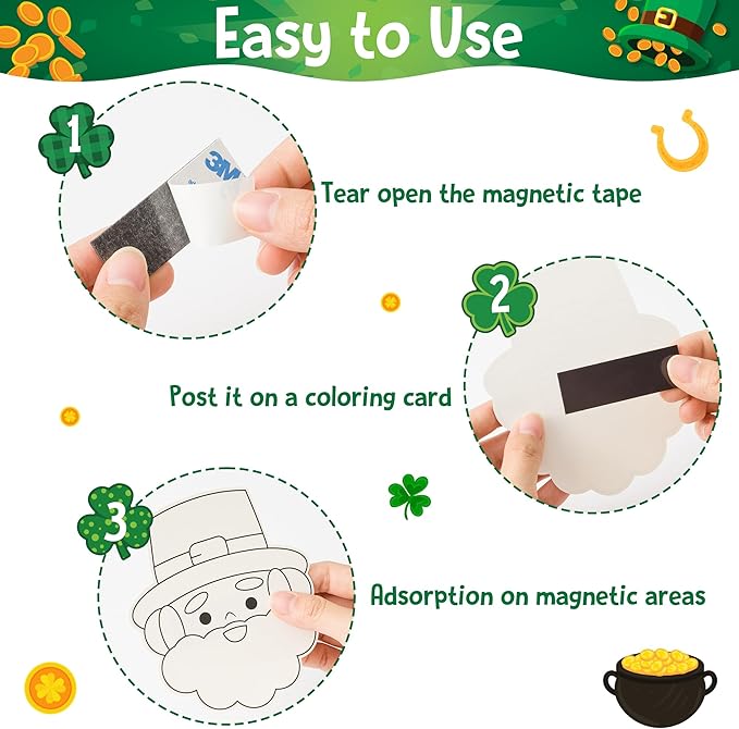 DIY Shamrock Magnets for St. Patrick's Day!