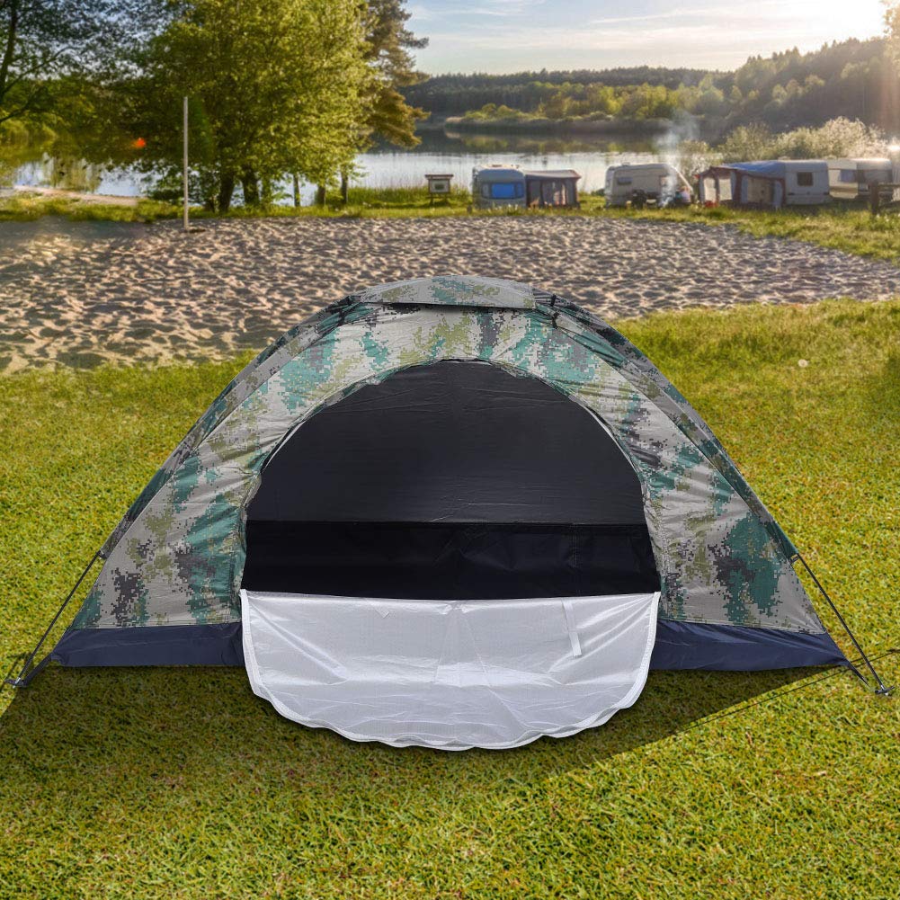 Tenda da campeggio per 1 persona, ultraleggera, a un piano, antivento, automatica, per 1 persona, facile da montare con protezione dagli insetti, per campeggio, spiaggia, festival, escursioni