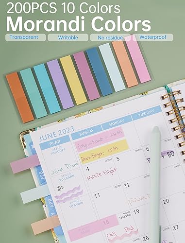 Miniatura 4 de NiArt Morandi Colors - Kit para tomar notas bíblicas, 12 resaltadores + 8 bolígrafos de gel + 200 notas adhesivas en caja transparente, diseño