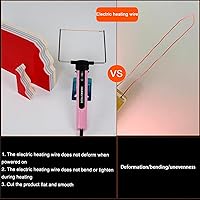 Vista 5 de Kit de cortador de espuma eléctrica de alambre caliente 4 en 1, herramienta de corte de espuma de poliestireno de 15 W/6 V con funda, kit de Caja