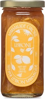 Marmalade Grove, Meyer Lemon & Honey “Limoni” Marmalade, Handmade with Fresh Fruit - 10 oz (1 Pack)