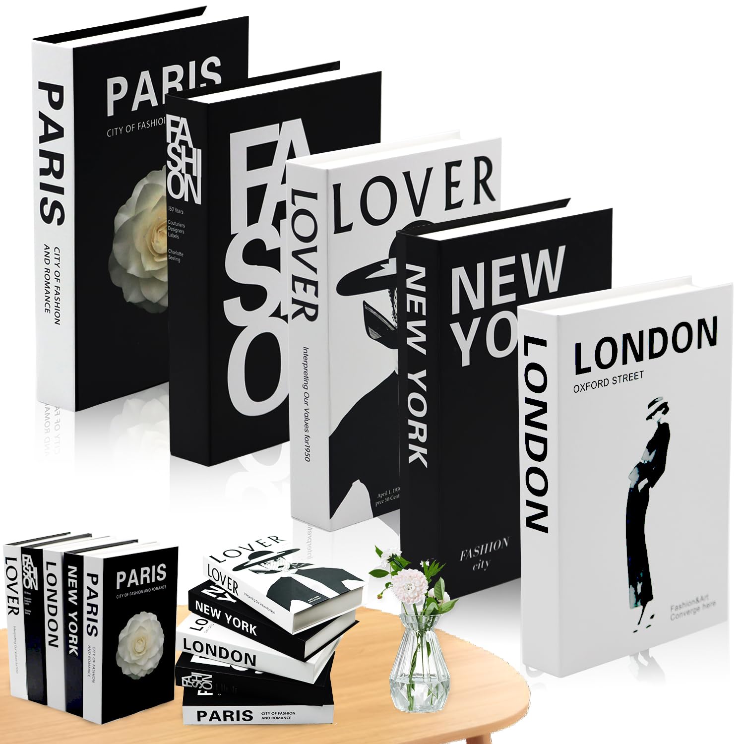 6 stuks decoratieve boeken voor woondecoratie, decoratieve boeken