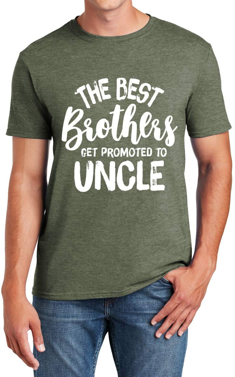 Sweet GiseleThe Best Brothers Get Promoted to Uncle Funny Mens T Shirts Big Brother Shirt - Uncle for Men