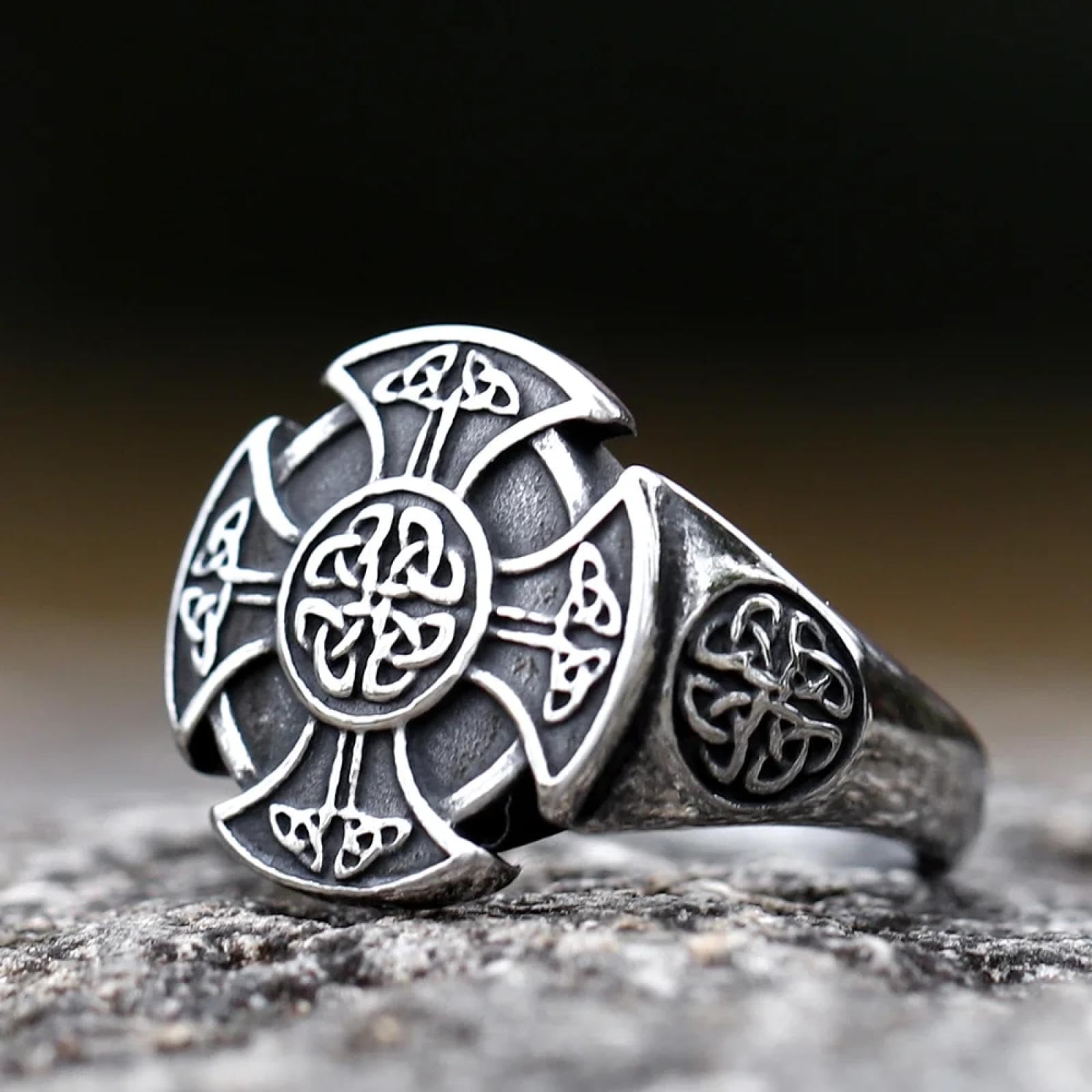 Ring Ringe Damen Bijouterie Herren Vintage Kreuz Wikinger Ring Männer Jungen Nordischer Wikinger Axt Ring Männlicher Nordischer Mythologie Schmuck