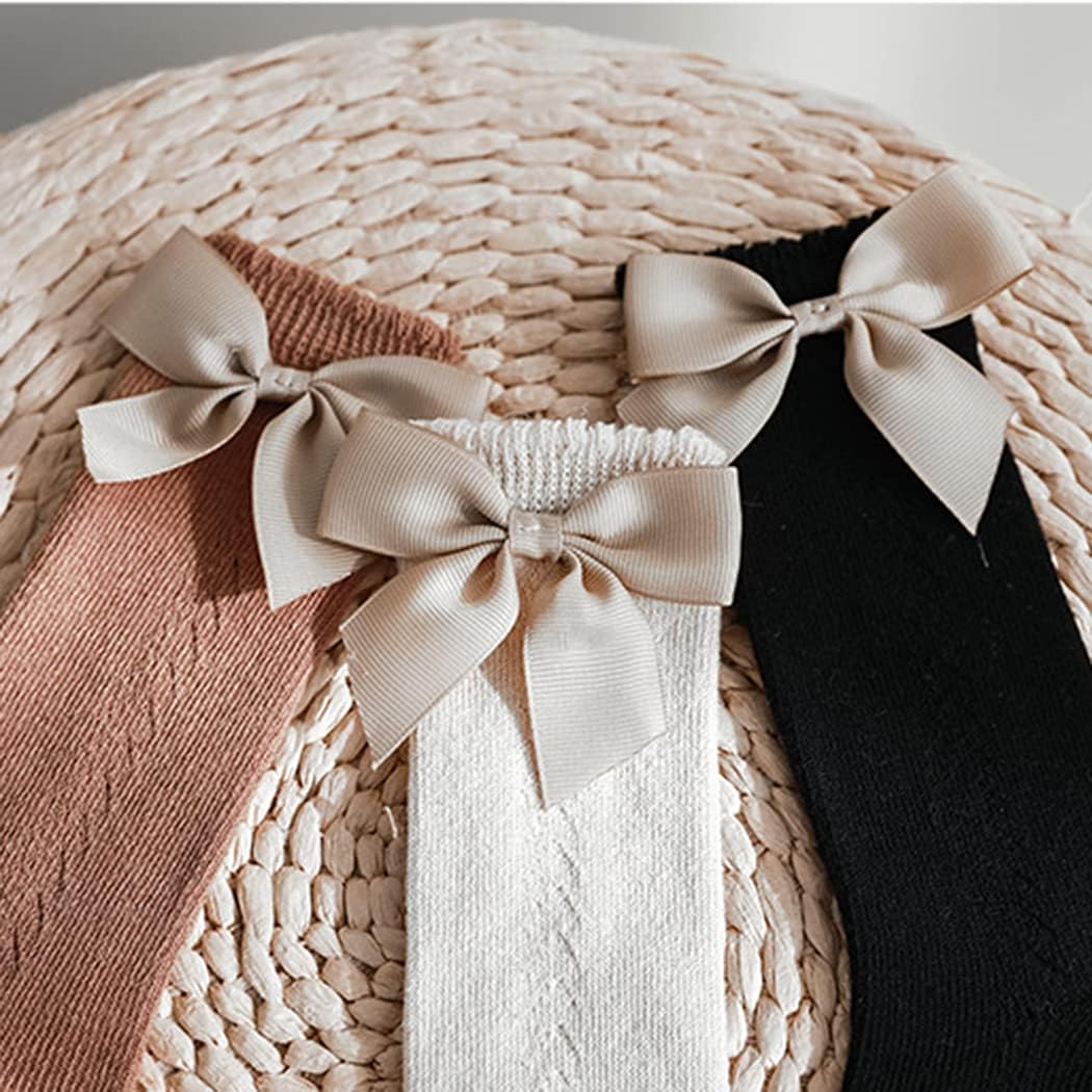 Baby Girls knee high socks Toddler Bow Mesh Breathable Dress Socks Kids Cotton Tube Uniform Stockings - Image 7