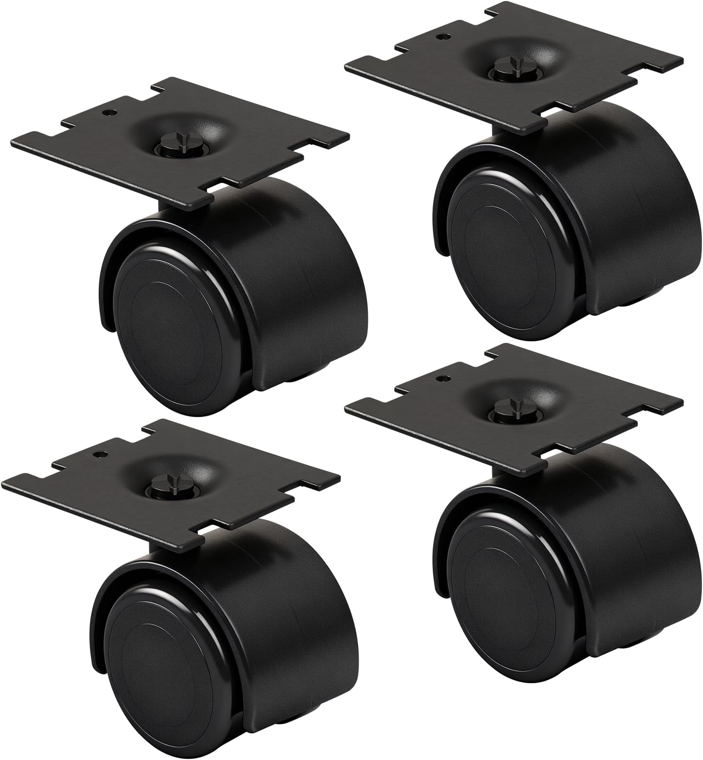 for Rexair Rainbow Vacuum 40 mm Dolly Wheel/Plate Assembly Compatible with Rainbow Vacuum D4 D4C SE E E2 Series Castor Wheel for Dolly (4 Pack)