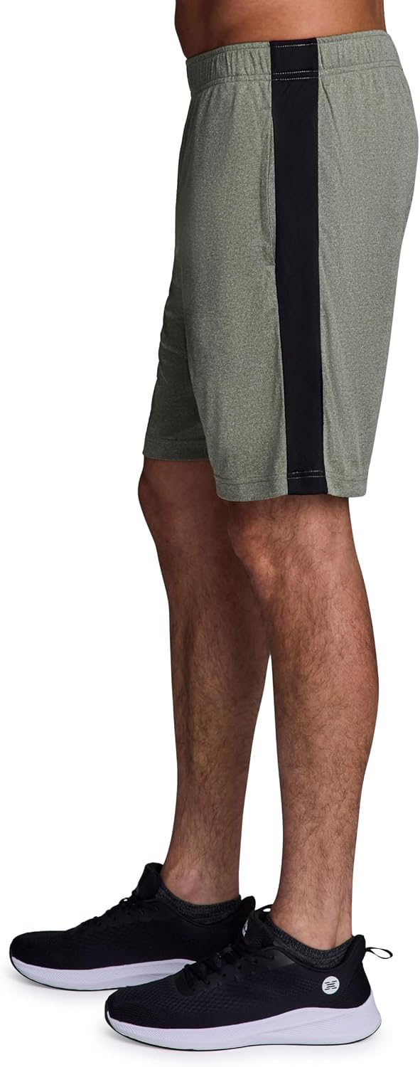 RBX Active Men's Gym Shorts, Moisture Wicking Quick Drying Jersey Running Workout Shorts with Pockets