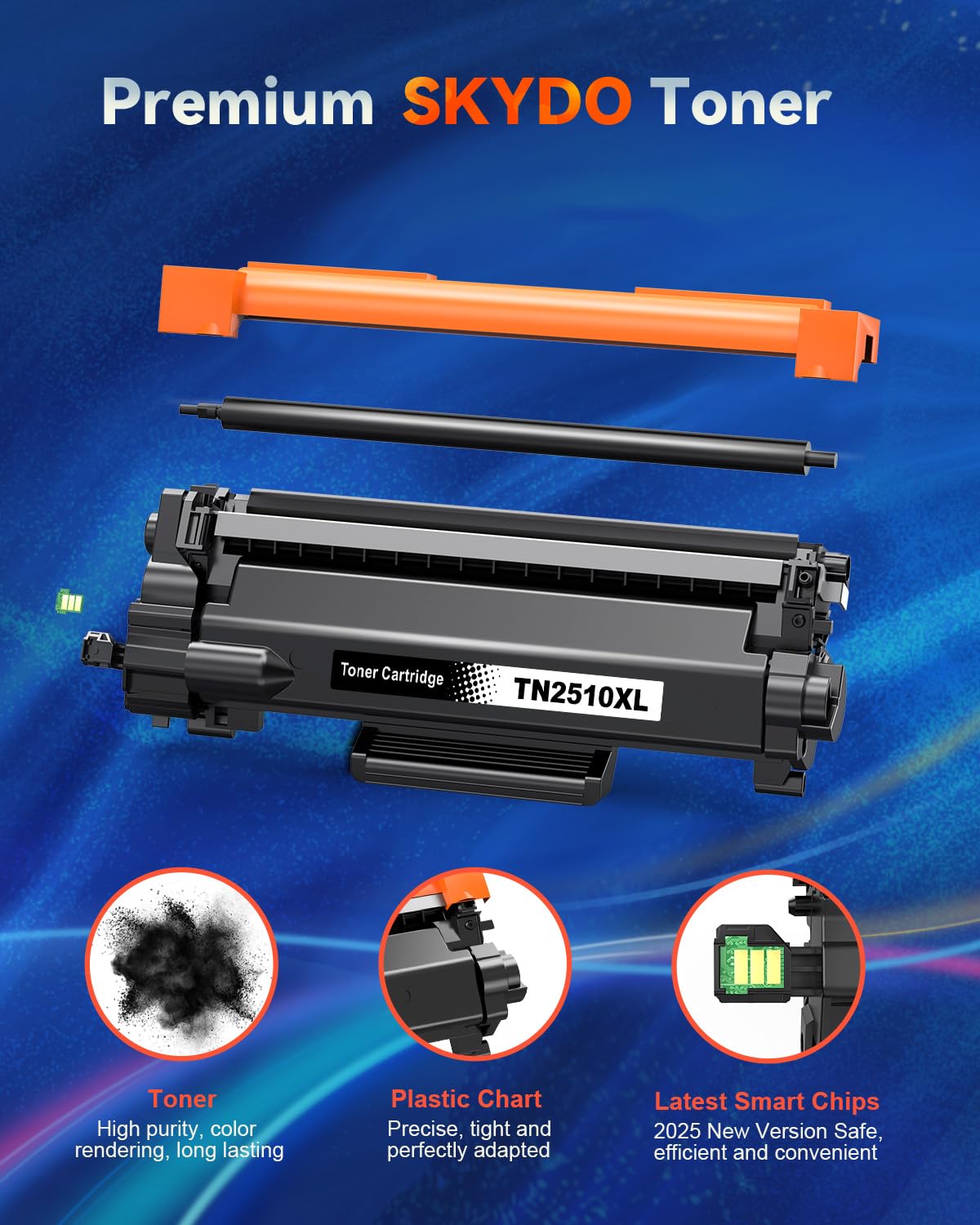 TN2510XL Toner + DR2510 Tamburo Compatibili per Brother TN-2510XL Toner DR 2510 per Brother DCP-L2627DW HL-L2400DWE DCP-L2620DW DCP-L2665DW DCP-L2660DW MFC-L2860DWE DCP-L2627DWE MFC-L2800DW