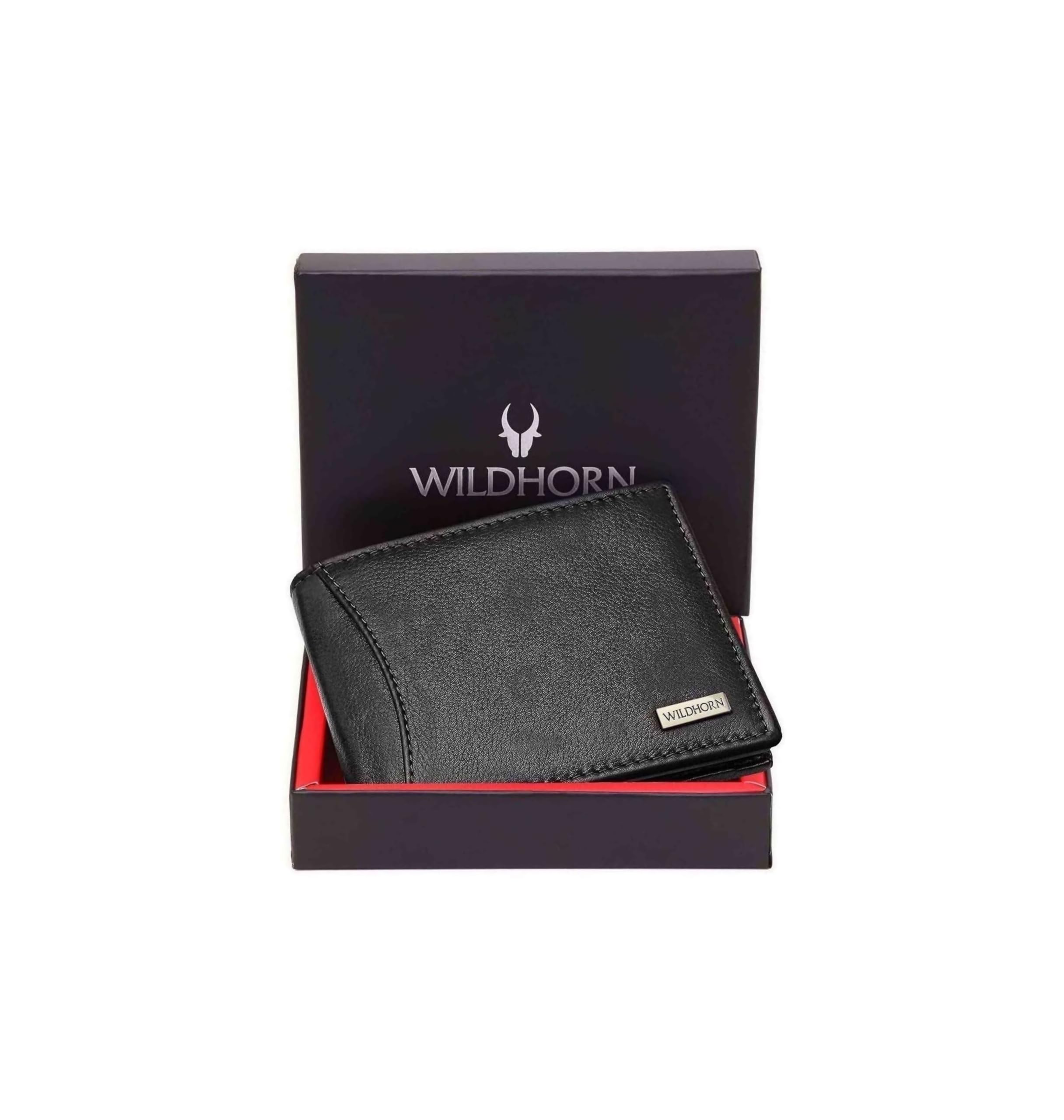 Rfid Protected Leather Wallet For Men, Jade Black