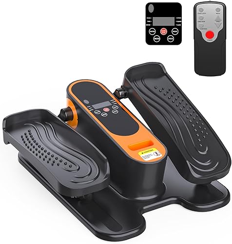 Miniatura 11 de Máquina elíptica para debajo del escritorio, máquina portátil de ejercicio de pedal sentado para personas mayores, ejercitador de piernas Elipse de