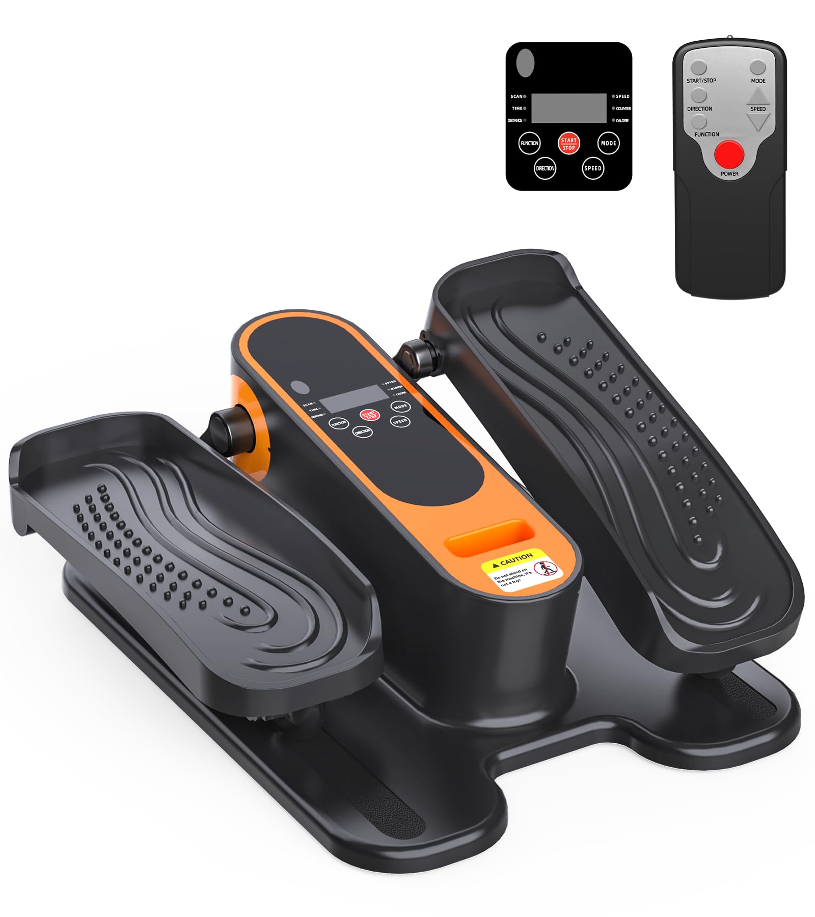 Photo 1 of 2025 New Under Desk Elliptical Machine,Portable Seated Pedal Exercise Machine for Seniors,Mini Leg Exerciser with 5 Adjustable Speeds&Remote Control,Quiet&Compact for Home Office (Orange)