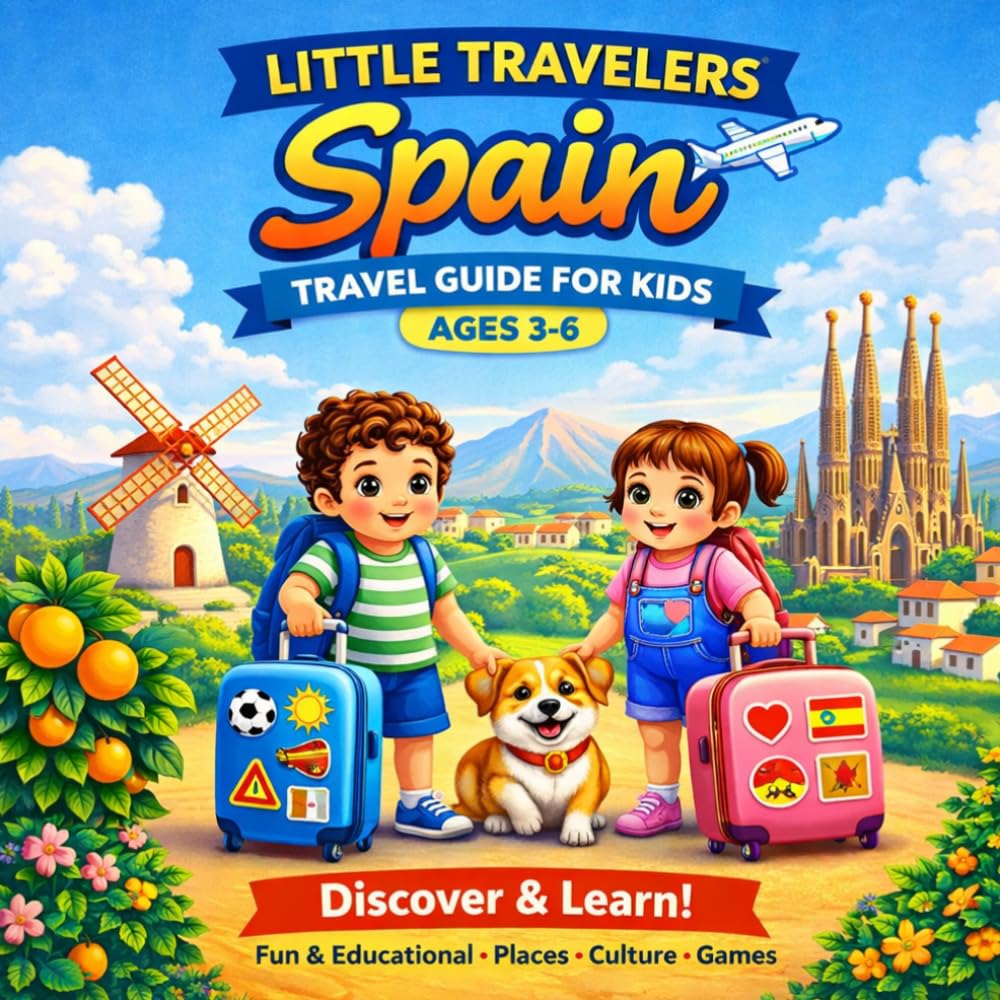 Little Travelers: Spain (Book 1): A Fun Travel & Activity Book for Young Explorers