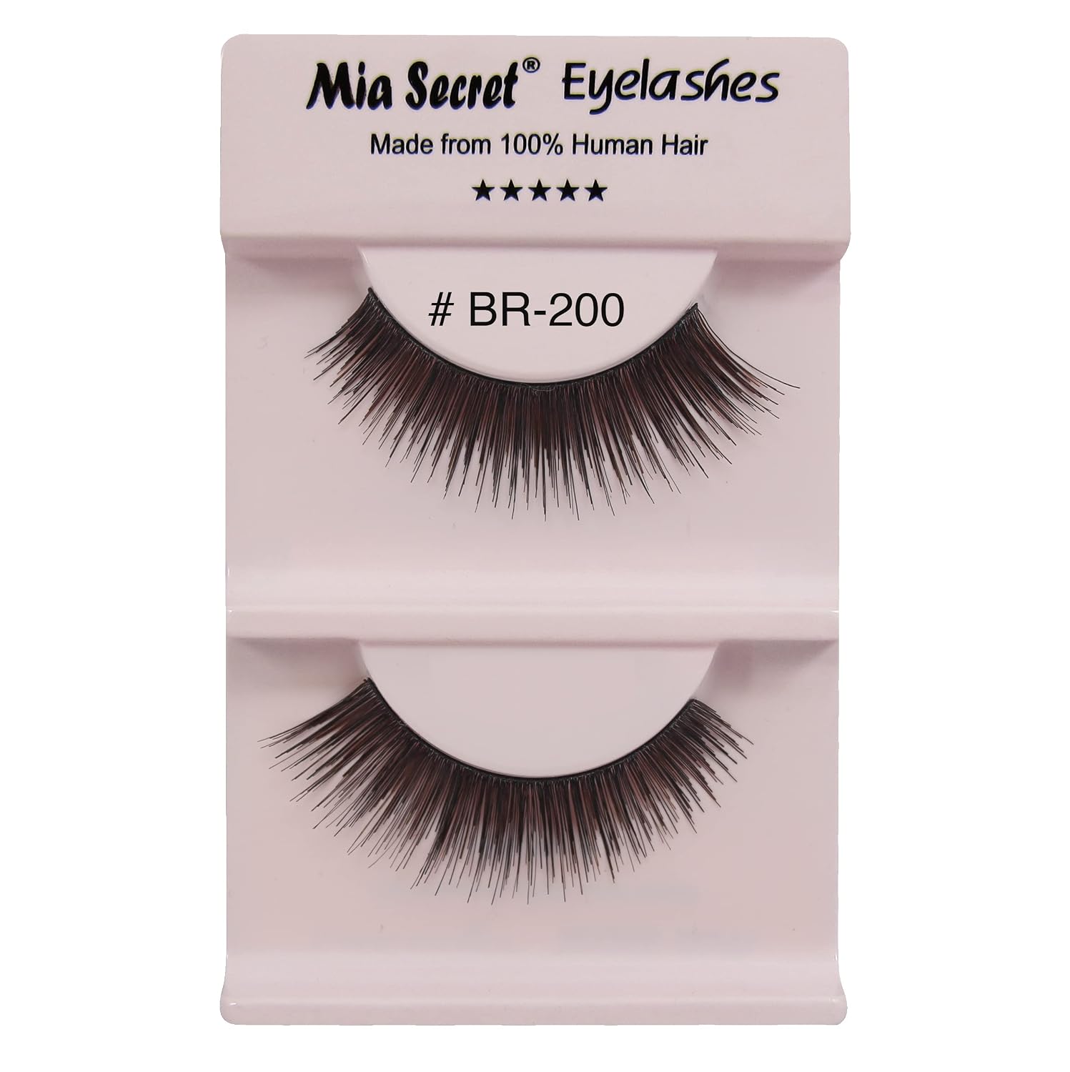 Mia Secret Mix Highlights Eye Lashes - Natural-Looking Black Strip False Eyelashes - 4 Pack