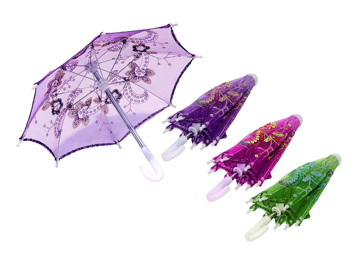 Umbrella For Kids Toys Small Size Japanese Chinese Umbrella for Wedding Parties, Photography, Costumes, Cosplay, Decoration and Other Events (Multi Color) Size - 7 inch-image-30
