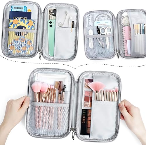 Miniatura 5 de ZZKKO Estuche para lápices de llama de animales, con cremallera, organizador de lápices estacionario, bolsa de maquillaje cosmético, bolsa para
