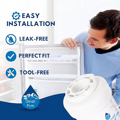 Miniatura 6 de Paquete de 3 filtros de agua de repuesto para refrigerador General Electric PSC23SGRDSS - Compatible con cartucho de filtro de agua de refrigerador