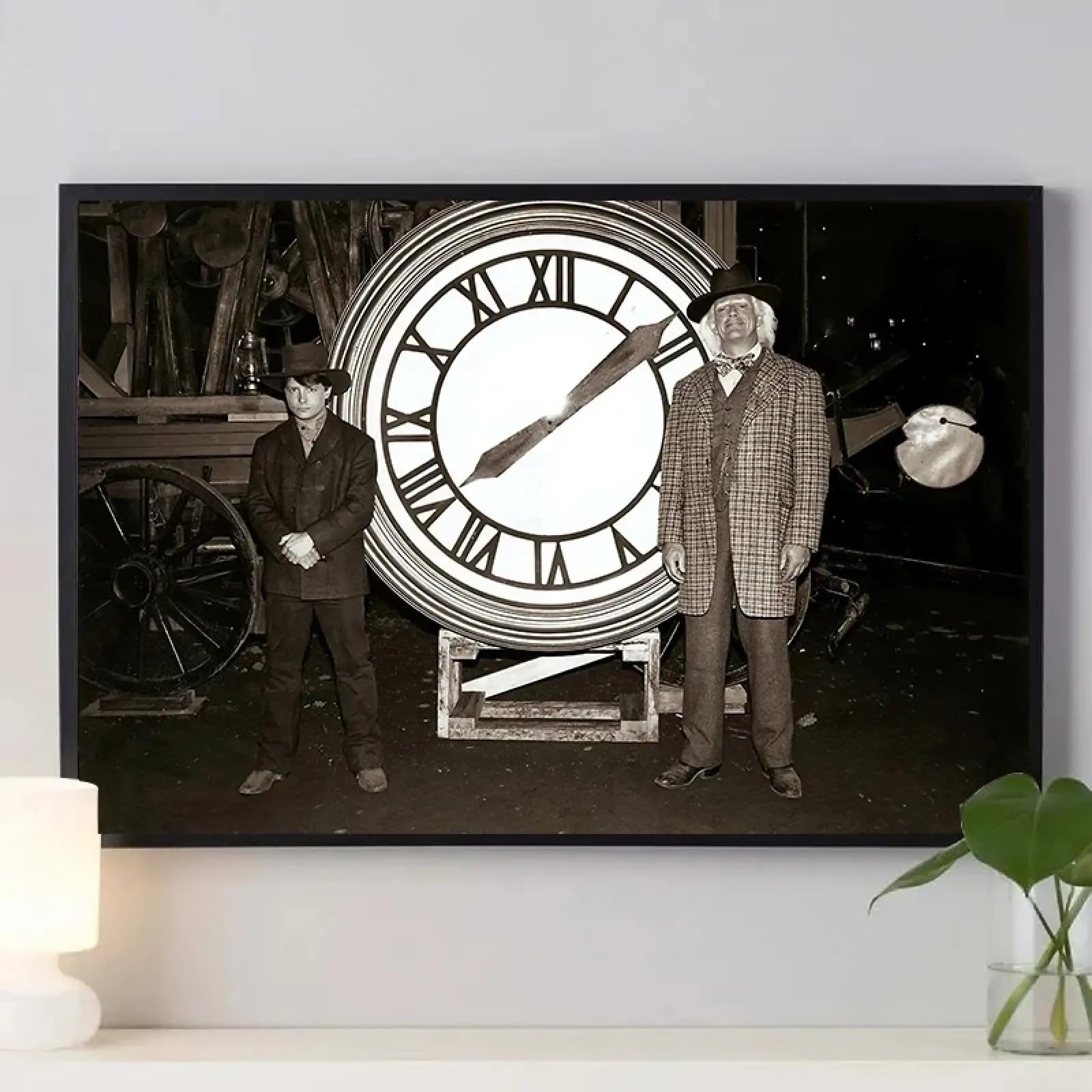 LSYALUCK Ritorno al futuro Poster Classico Film Stampa Film Alternativo Foto Retro Stile Vintage Arte da Parete Tela Dipinto Arredamento Casa 85x135cm(34x53in) cornice interna