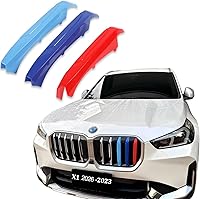 Vista 8 de Insertos de parrilla automotriz para BMW X1 F48 2016-2019 7 vigas, accesorios de parrilla delantera