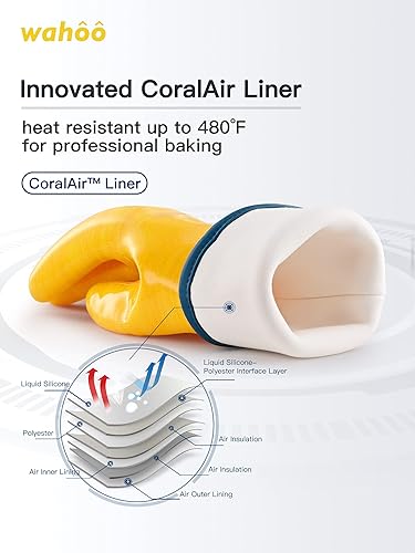 Miniatura 2 de LANON Protection Wahoo - Guantes de silicona líquida para horno ahumador, grado de contacto con alimentos, guantes resistentes al calor para