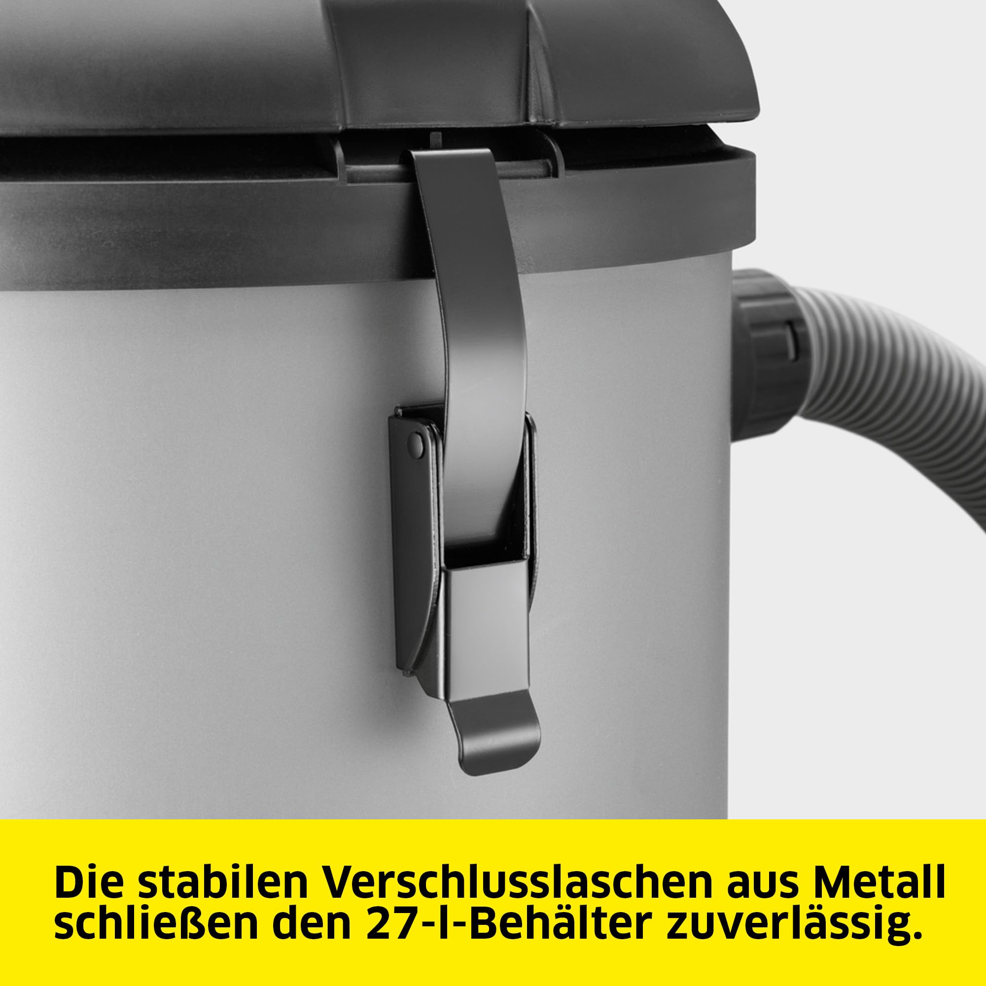 KÄRCHER Nass-/Trockensauger NT 27/1 Advanced, Leistung: max. 1380 W, Kunststoffbehälter: 27 l, Saugschlauch 2.5 m, inkl. Patronenfilter, Papierfiltertüte, Boden- und Fugendüse, Schutzklasse II